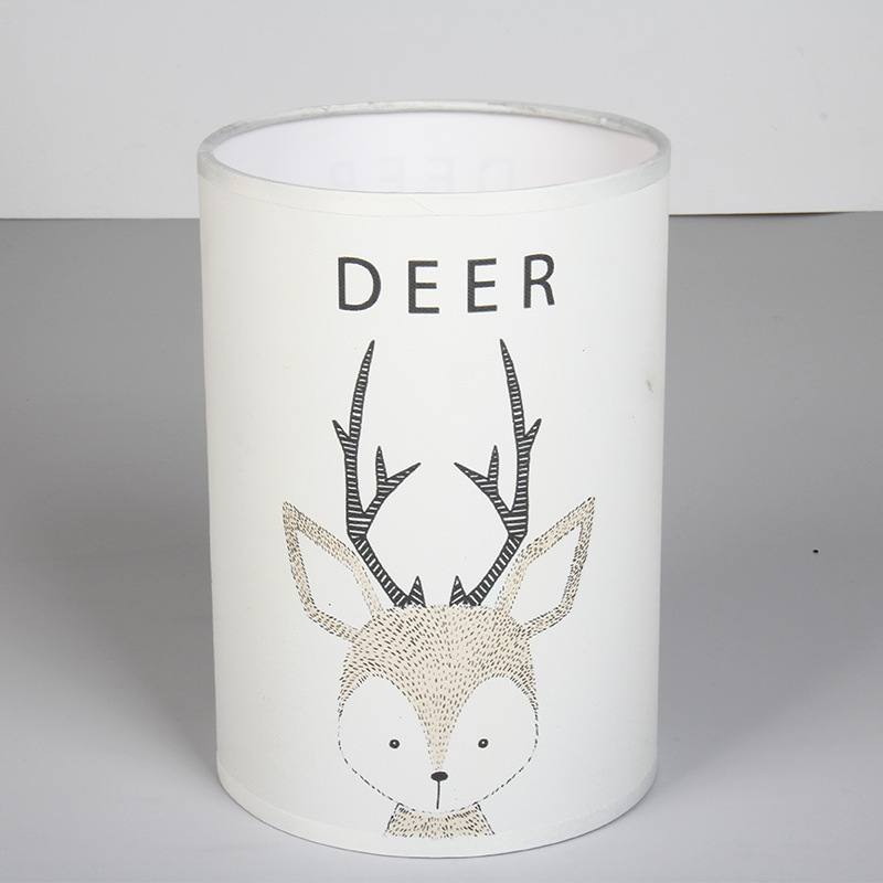 Pantalla de Lámpara Plana Pequeña con Patrón Impreso, Pantalla de Lámpara Colgante Redonda y Cuadrada con Patrón de Animales de Dibujos Animados, Logotipo Personalizado Creativo al por Mayor