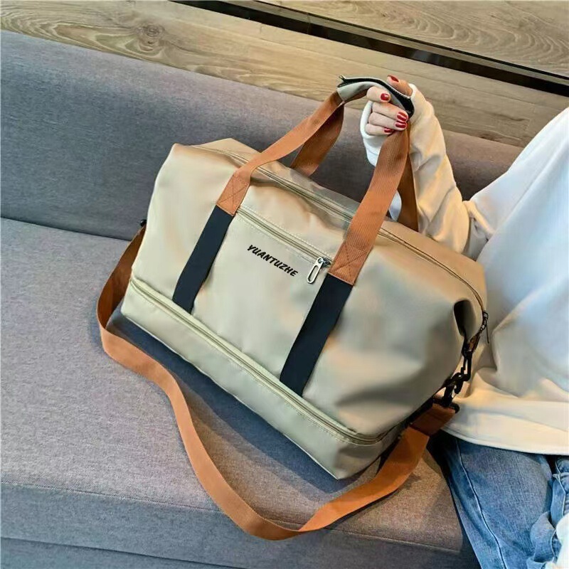 Travel Bag Portable Large Capacity Swimming Men's and Women's Luggage Waterproof Storage Bag Short Distance Light Travel Oxford Bag Travel Bag Portable Large Capacity Swimming Men's and Women's Luggage Waterproof Storage Bag Short Distance Light Travel Oxford Bag
