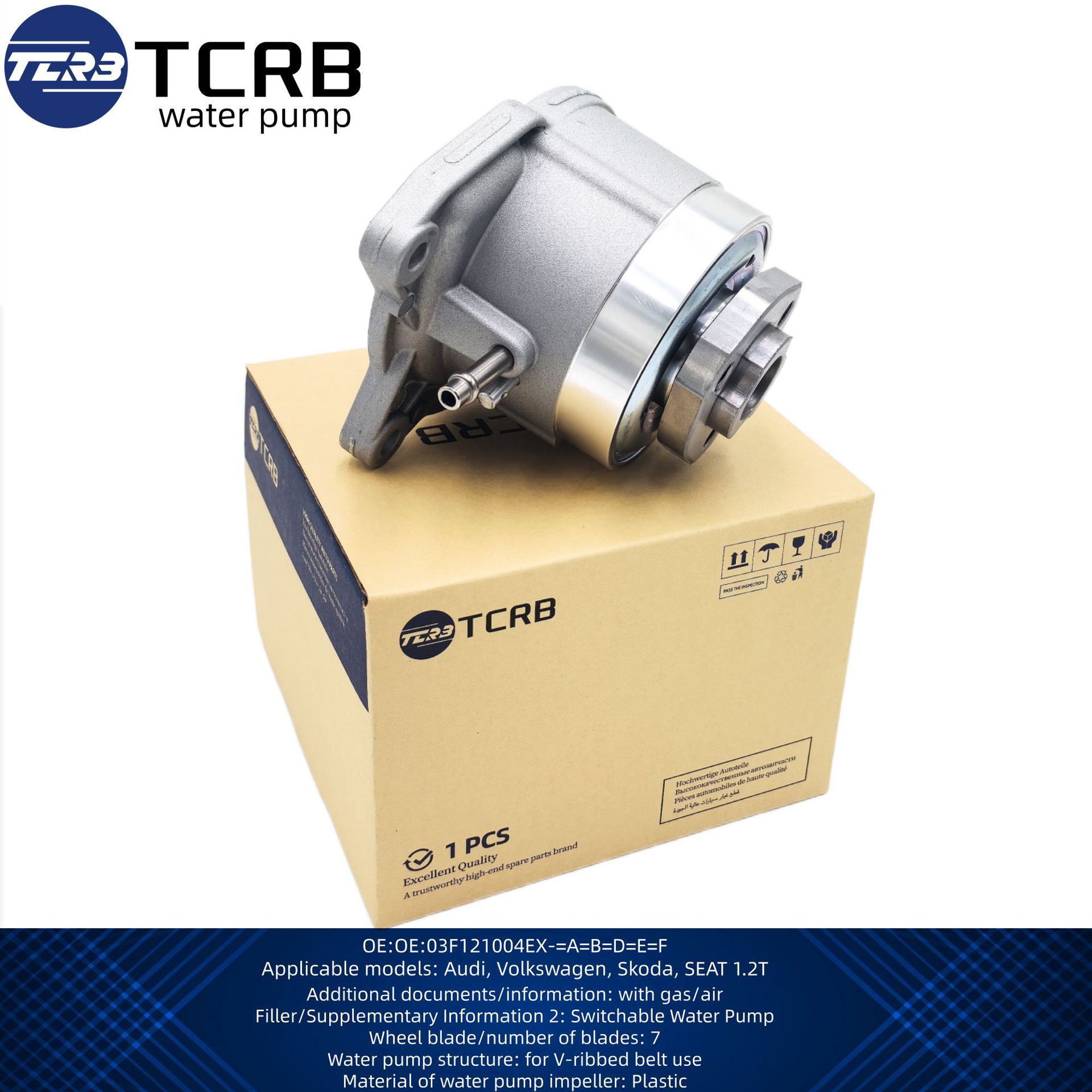 Factory Wholesale Car Water Pump Cooling Water Pump 03F121004E Suitable for Audi Volkswagen Beetle 1.2t