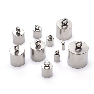 Stainless steel bracelet necklace rope cap accessories stainless steel bucket rope chain buckle French code buckle diy leather rope buckle snake head buckle