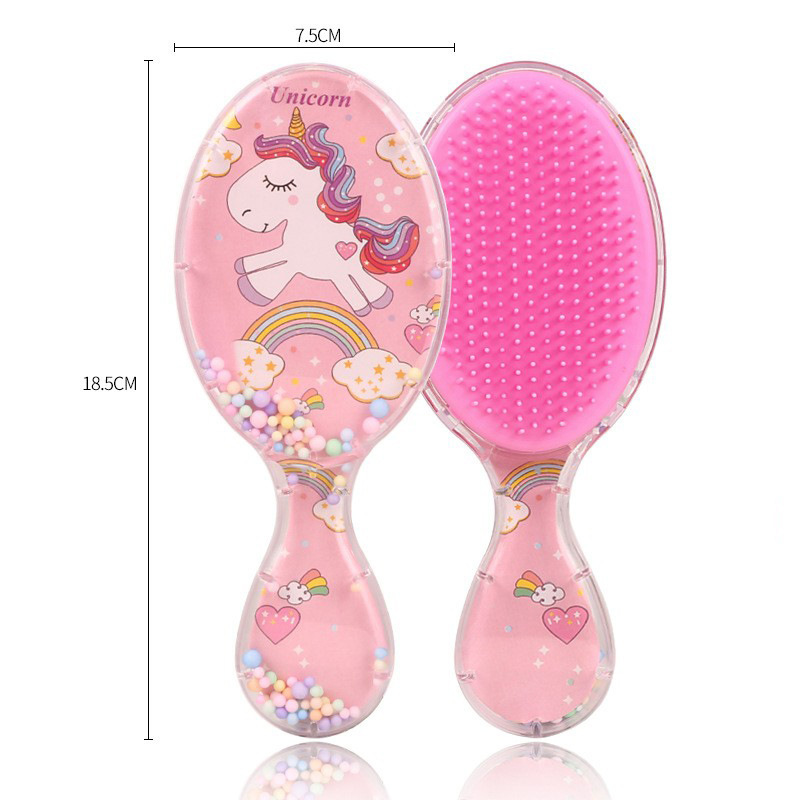 Pein de dibujos animados transfronterizos personalizados cuadrados portátiles impresión transparente arco iris masaje fluido bolsa de aire estudiante