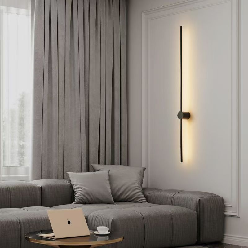 Lámpara de pared larga moderna simple cama dormitorio sala de estar pasillo linterna de pared lineal transfronteriza explosión lámparas al por mayor