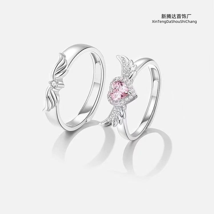 Милое минималистичное маленькое кольцо для любимого/любимой, стиль light luxury