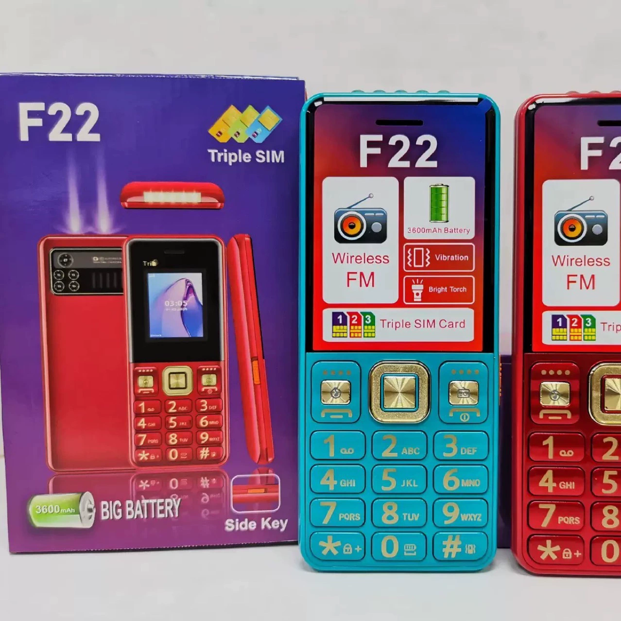 Поставка F22 текстовой телефон с кнопками и функциями, GSM 2G мобильный телефон