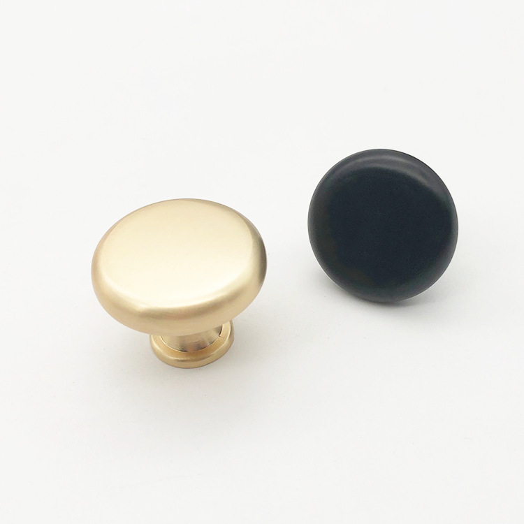 輕奢北歐鋅合金拉手拉絲金黑色櫥櫃櫃門衣櫃抽屜五金家具門把手