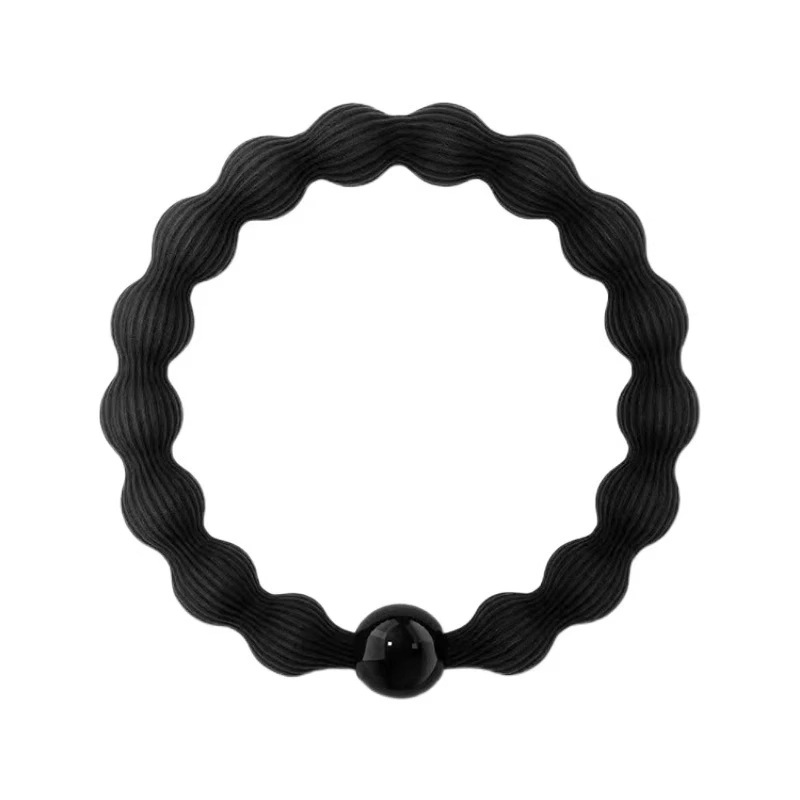 Doudou lazo para el cabello cuerda para la cabeza mujer alta cola de caballo accesorios para el cabello banda de goma negra punzante de alta elasticidad sensación de alta calidad duradera sin dañar el cabello