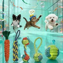 狗狗纯棉磨牙解闷棉绳玩具动物胡萝卜玉米棒中小型犬宠物用品