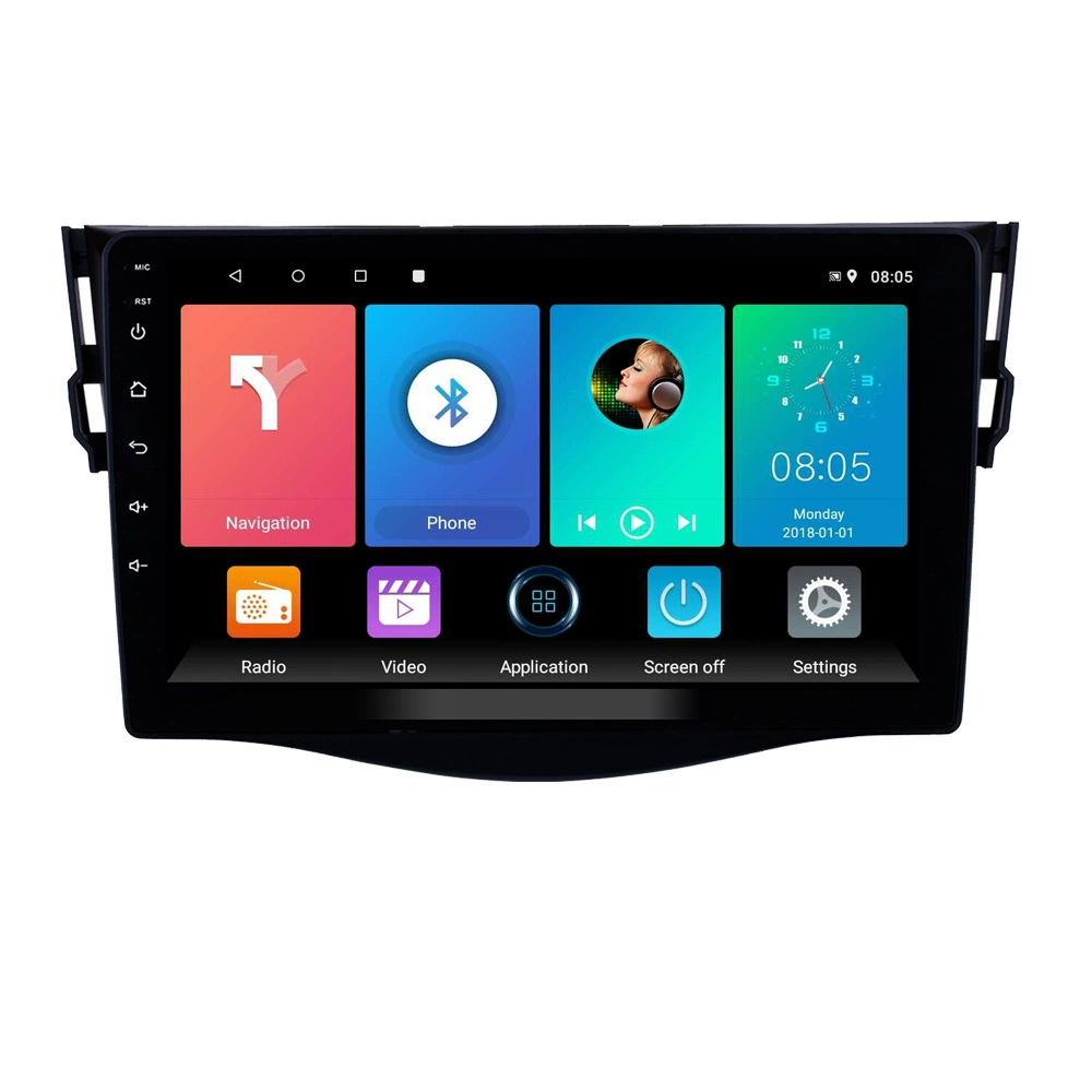 Подходящий для Toyota RAV4 2007-2012 автомобильный навигатор GPS на Android с Bluetooth задняя камера для изображения