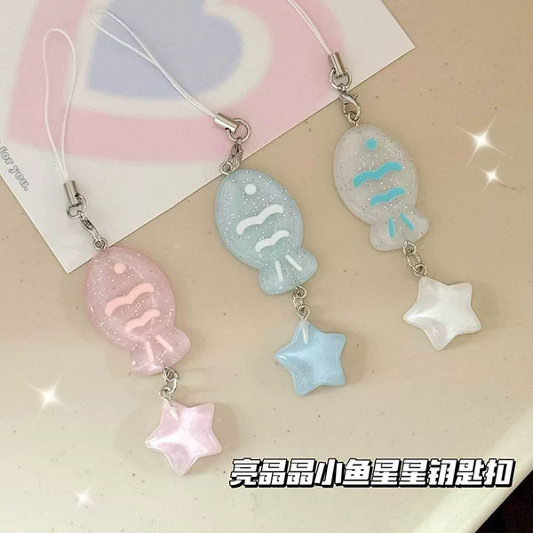 Summer Gloss Fine Pink Snapper Braised Pendant Ins Girlfriend Couple's School Bag Hanging Gifts Accessories All-match