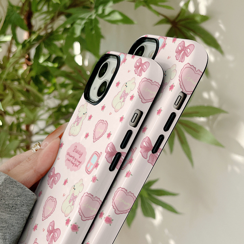 35g Weight iPhone Applicable Brands Phone Cases Classification Feilin Material Heart Shape, Bow Knot Pattern Cute, Sweet Style Feilin Heart Shape Bow Knot Cute Sweet Phone Cases Phone Accessories 2