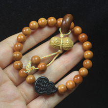 檀香木8mm葫芦牌花生手串手链男女木质檀木文玩佛珠念珠饰品批发