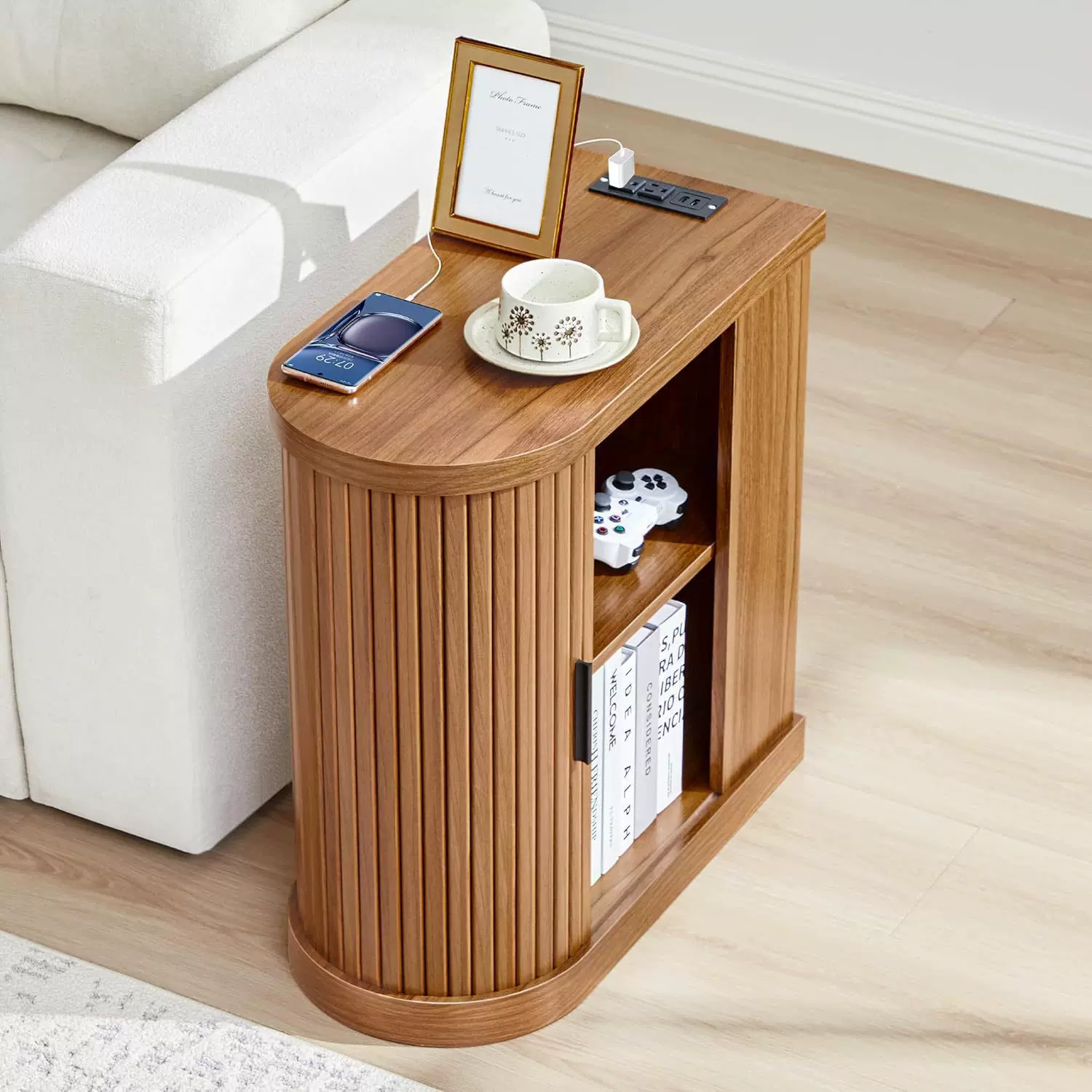 跨境亚马逊沙发拉链门边几桌定制家具带储物茶几客厅家用厂家直销