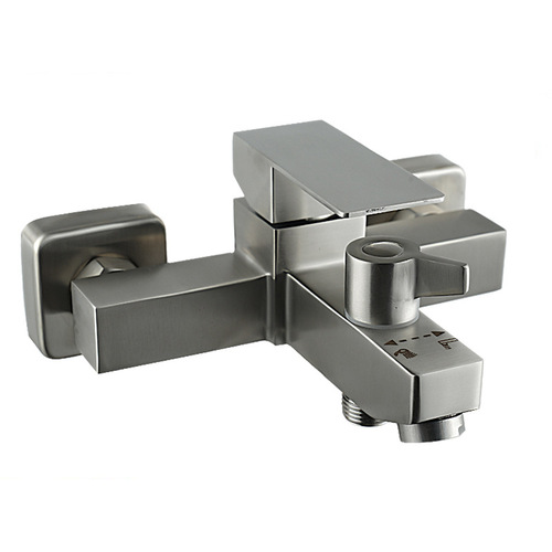 Shower faucet hot and cold water mixing valve concealed 304 stainless steel bathtub faucet into the wall bathroom triple faucet