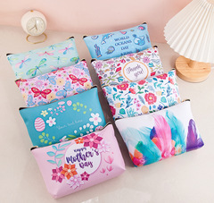 跨境亞馬遜PU皮化妝包女士手拿便攜方形防水可愛旅行收納洗漱包