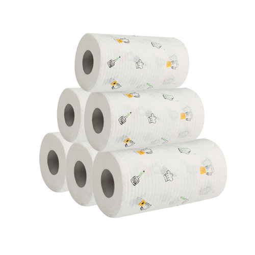 Lazy rag kitchen disposable washable wet and dry thickened degreasing cleaning paper towel non-stick oil dishcloth