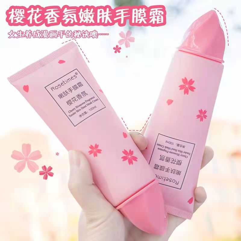 Hand mask contains rose