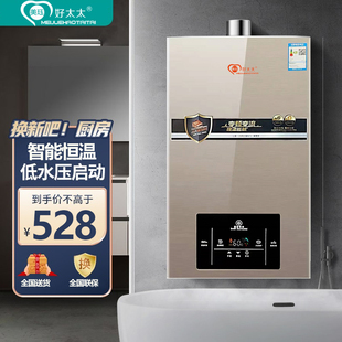 Meijue good wife gas water heater household natural gas liquefied artificial gas forced discharge constant temperature 12L package installation
