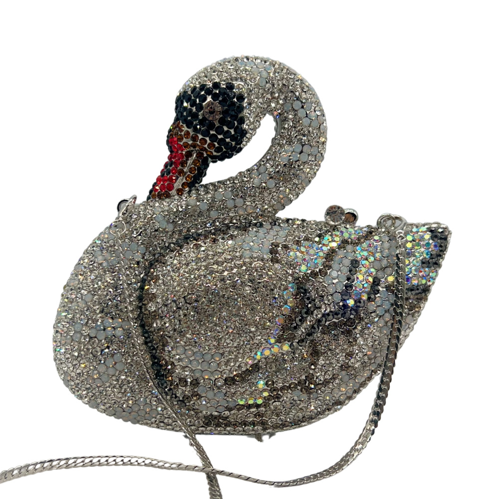 Transfronterizos nuevos paquetes de taladro de taladro para banquete de animales bolsas tridimensionales bolsas de taladro para banquetes europeas y estadounidenses bolsas de mano clutch new