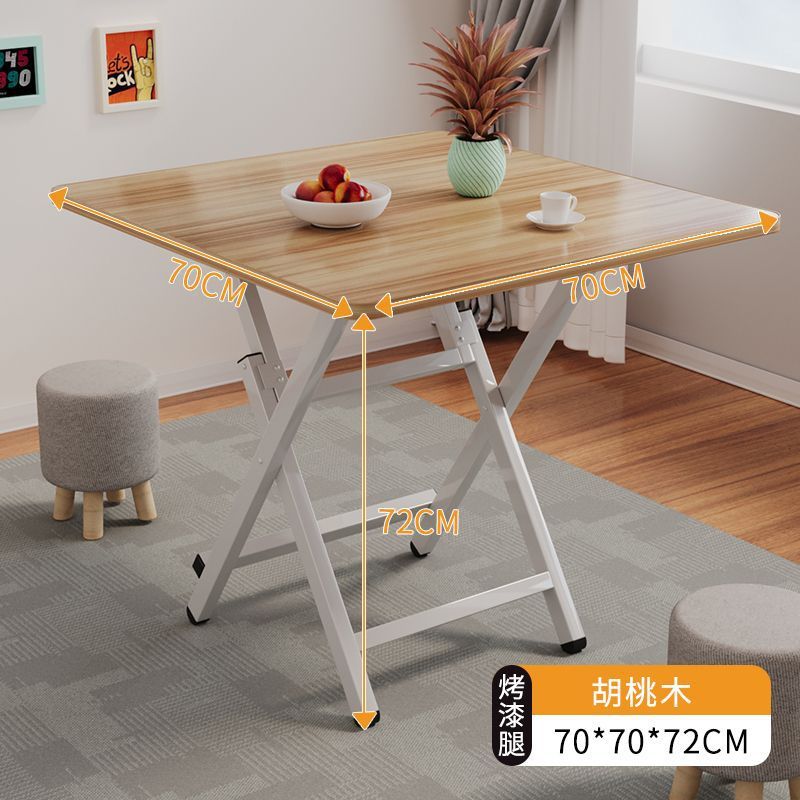 Mesa plegable, mesa de comedor, hogar, mesa de comedor simple multifuncional, casa de alquiler, puesto portátil al aire libre, mesa pequeña para cenar