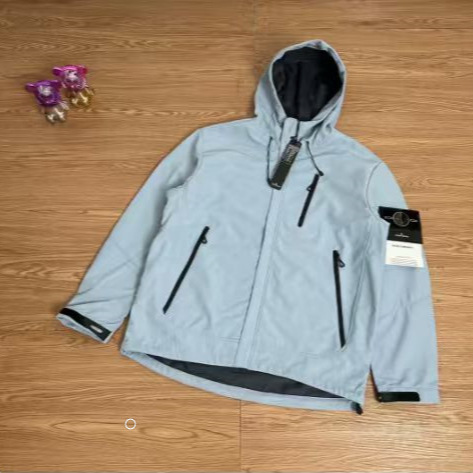 Cross-Border High-Quality Stone-Pattern Armband Compass Cross Softshell Functional Zipper Jacket Outdoor Casual Jacket