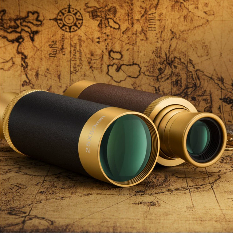 ZIYOUHU ретро-пиратский зеркальный телескоп высокой четкости 25x50 телескопический портативный взрослый наружный телескоп