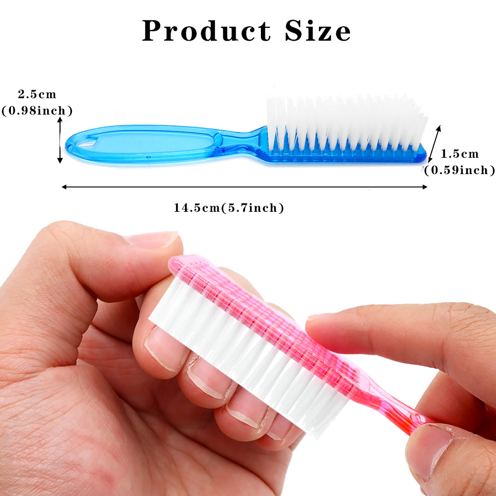 Fábrica directa herramientas de manicura cepillo de cristal cepillo de polvo cepillo de placa larga cepillo de manicura