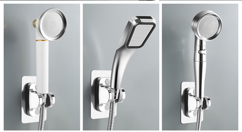Non-drilling showerhead stand, adjustable base, non-drilling suction cup type multi-functional base undefined