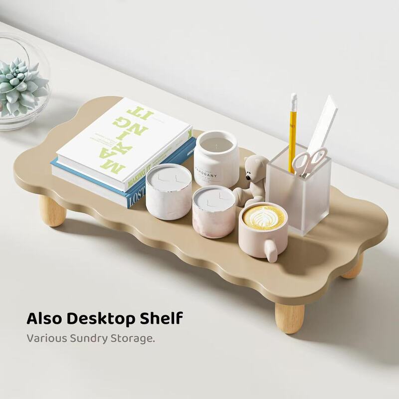 Wooden Desktop Storage Tray Multi-Purpose Office Desk Monitor Stand Desktop Screen Heightening Stand Wooden Desktop Storage Tray Multi-Purpose Office Desk Monitor Stand Desktop Screen Heightening Stand