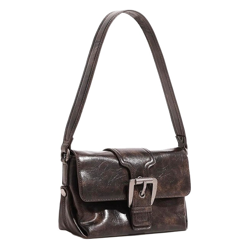 Maillard estilo 2024 primavera y verano nuevo estilo francés palo bolsa mujer retro todo partido picante chica textura portátil axila pequeña bolsa cuadrada