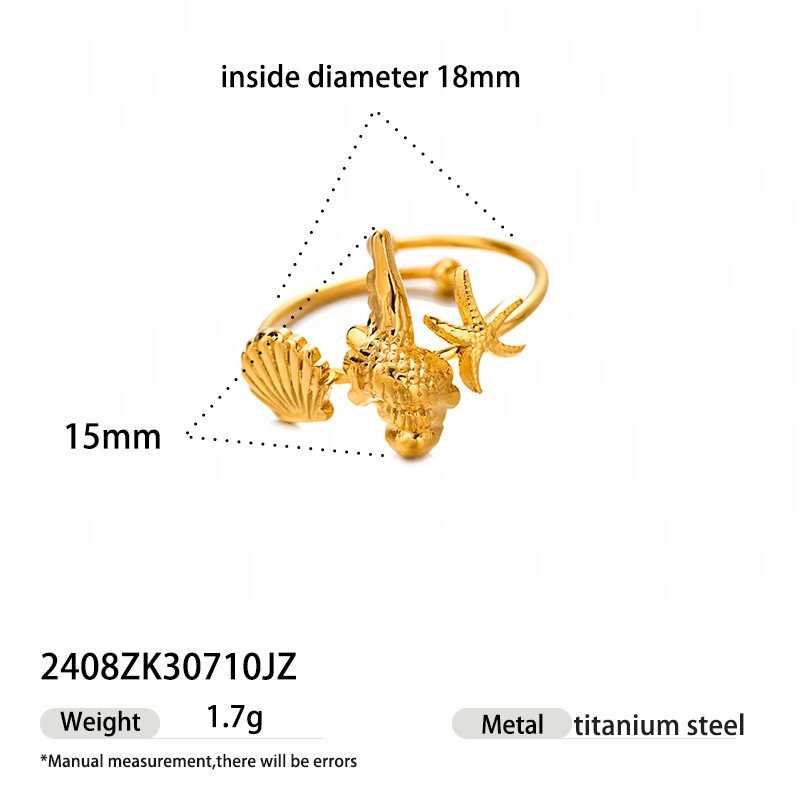 TENA oro de 18k acero inoxidable hueco anillo de zircón de alta calidad anillo de titanio diseñado por mujeres de nicho en el viento