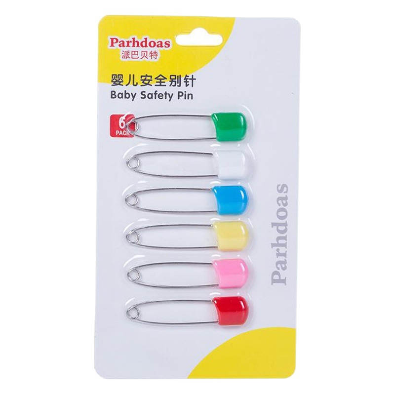 El perno del acero inoxidable de los bebés, superficie del perno del color del bebé, Perno cerrado del dedo del pie, paquete 6, 70058
