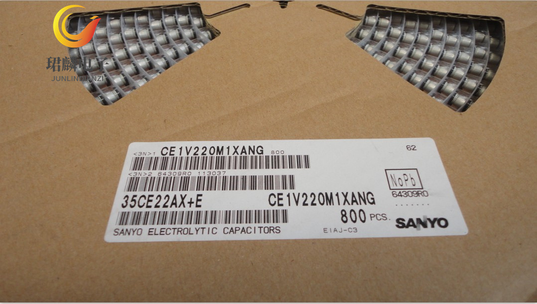 日本三洋 35V22UF 5X6 AX贴片电解电容 105度 35CE22AX+E
