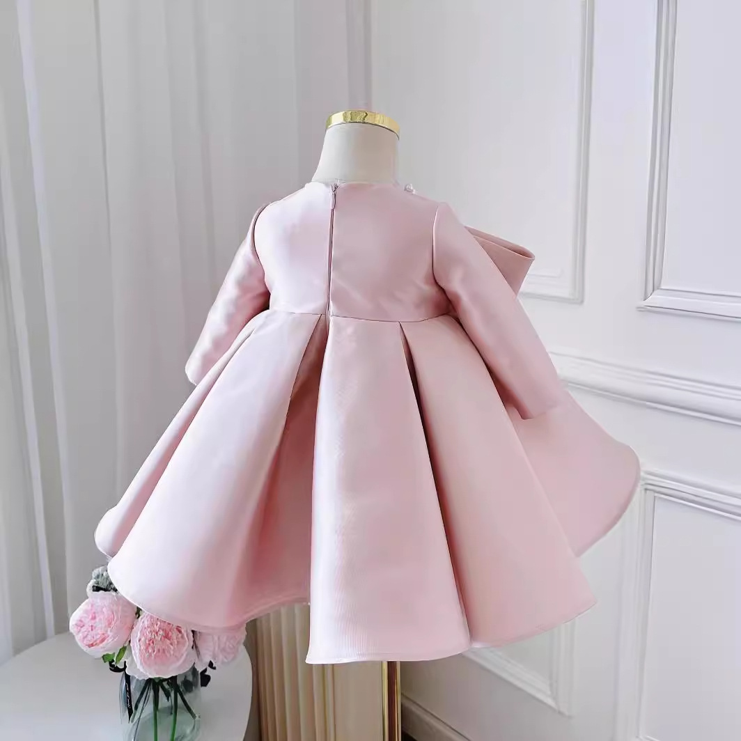 Cumpleaños, vestido de princesa, niña, vestido de boda, vestido de invierno de manga larga.