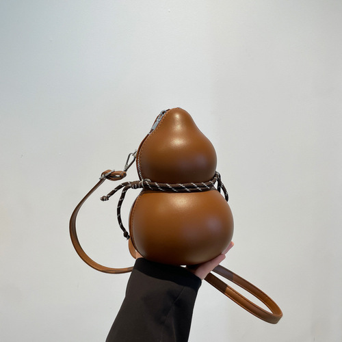 Personalized Design 2025 Spring Fashion Trend Women Cute Unique Small Gourd Crossbody Shoulder Bag