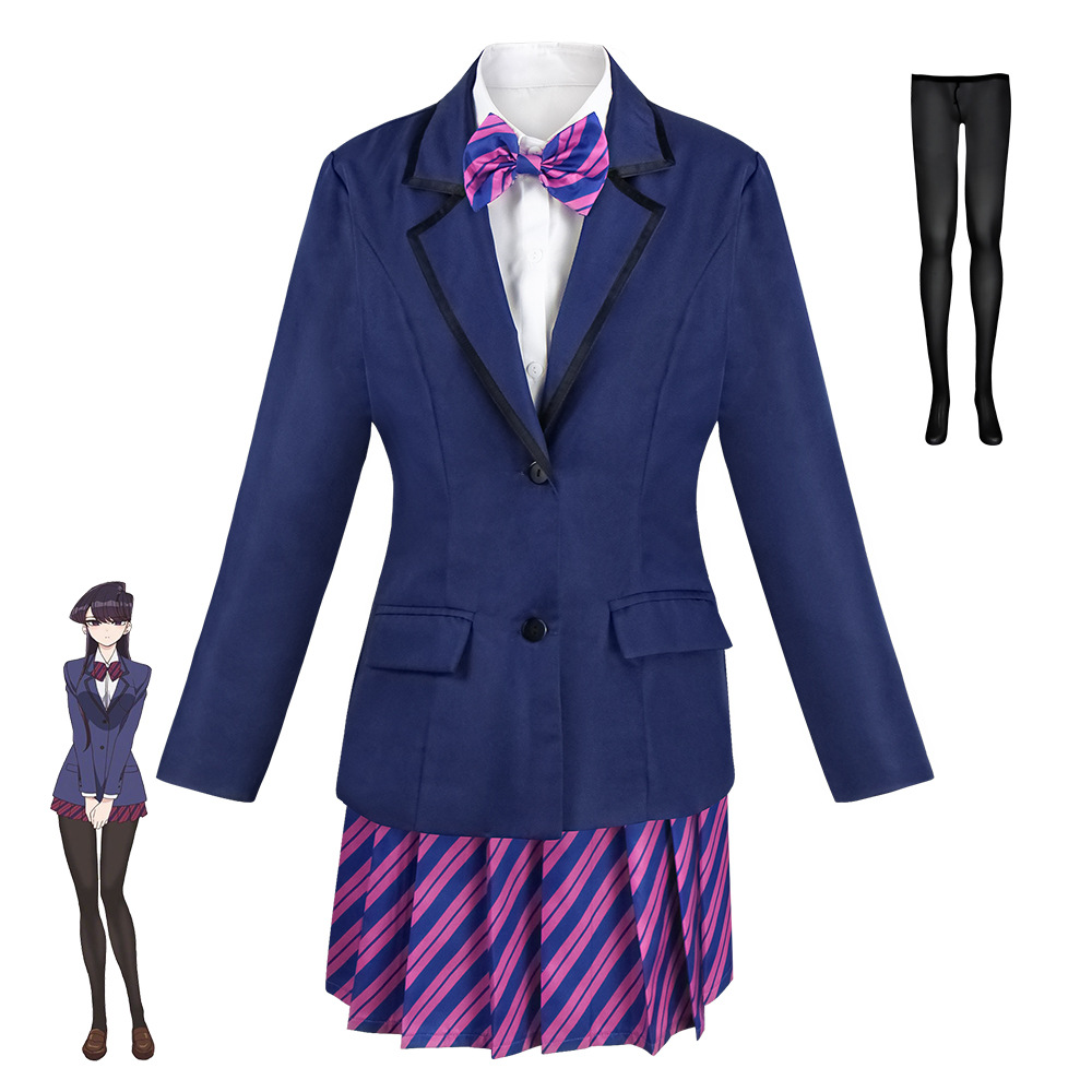 古见同学有交流障碍症古见硝子cos服只野仁人cosplay动漫全员制服