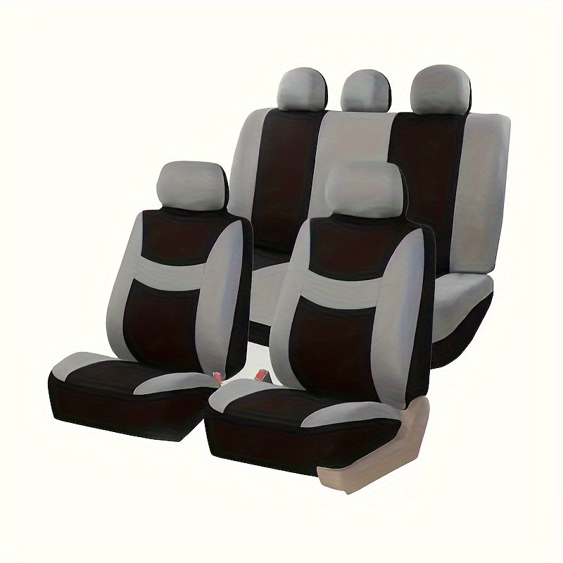 Russian, European, American, and Mexican Smiley Face Style Universal Car Seat Covers for Front Seats, 9-Piece Set for Five-Seater Cars, Direct from the Manufacturer