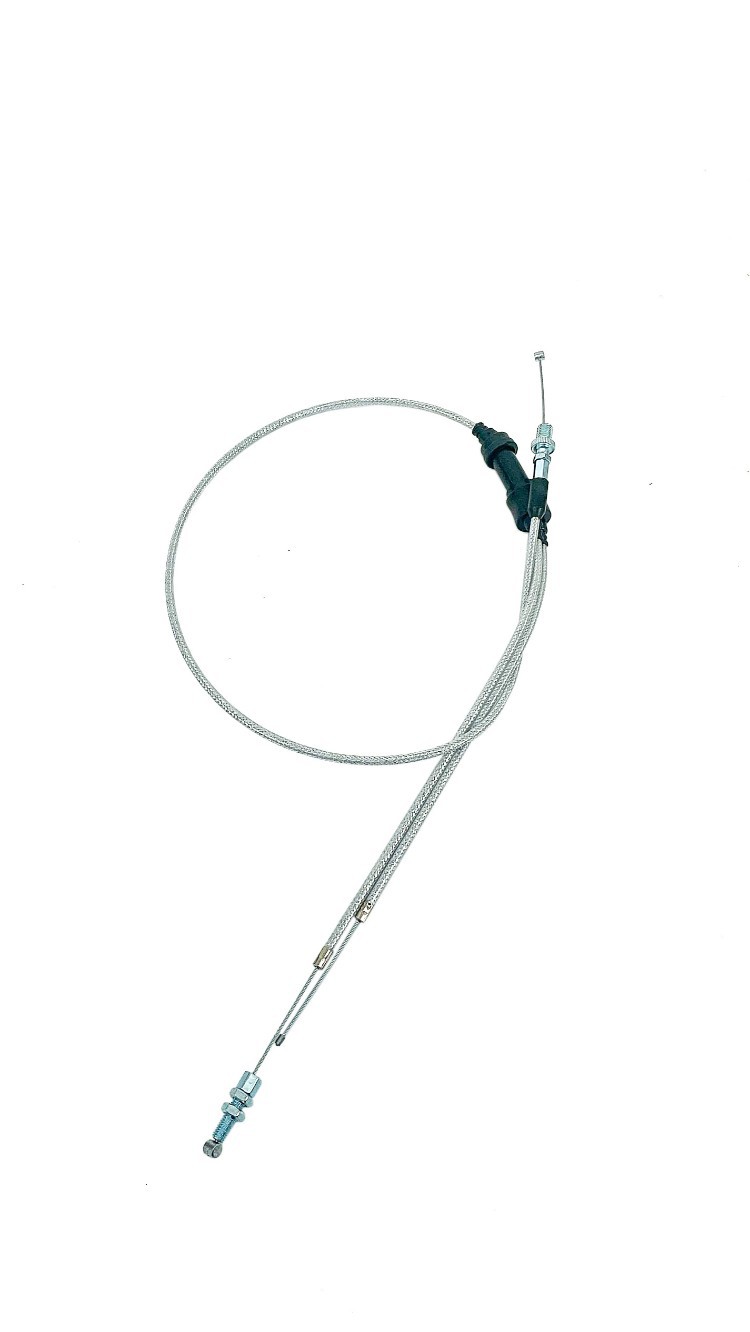 Off-road motorcycle modified accelerator pump carburetor with one-to-two Y-type dual throttle cable for 125-250cc