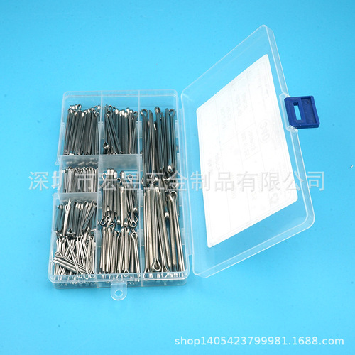 340pcs M1.6M2.5M3.2M4 stainless steel 304 GB91 split pin combination set boxed