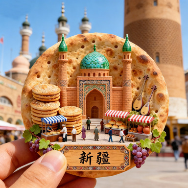 Xinjiang Resin Relief Magnetic Refrigerator Magnets, Colorful Souvenirs from Nalati, Altay, Sayram Lake, and Kanas Xinjiang Resin Relief Magnetic Refrigerator Magnets, Colorful Souvenirs from Nalati, Altay, Sayram Lake, and Kanas