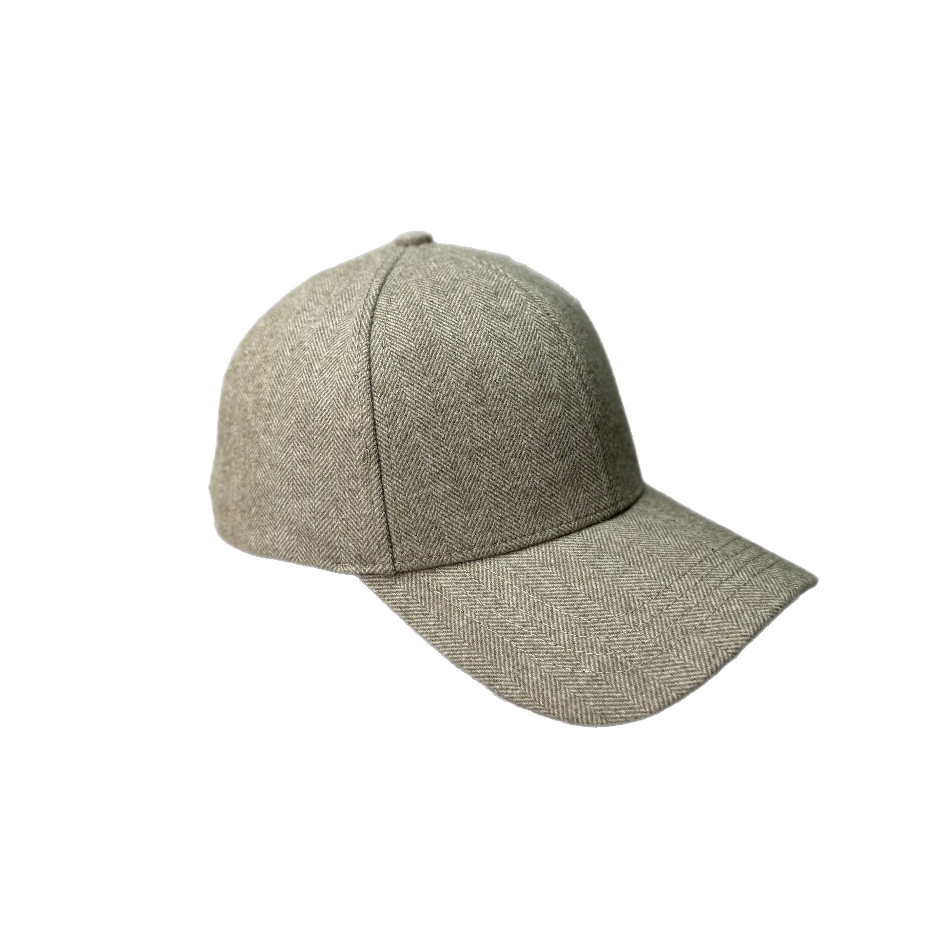 Woll-herringbone-baseballcap Verdickt Für Damen Und Herren_voghion.com