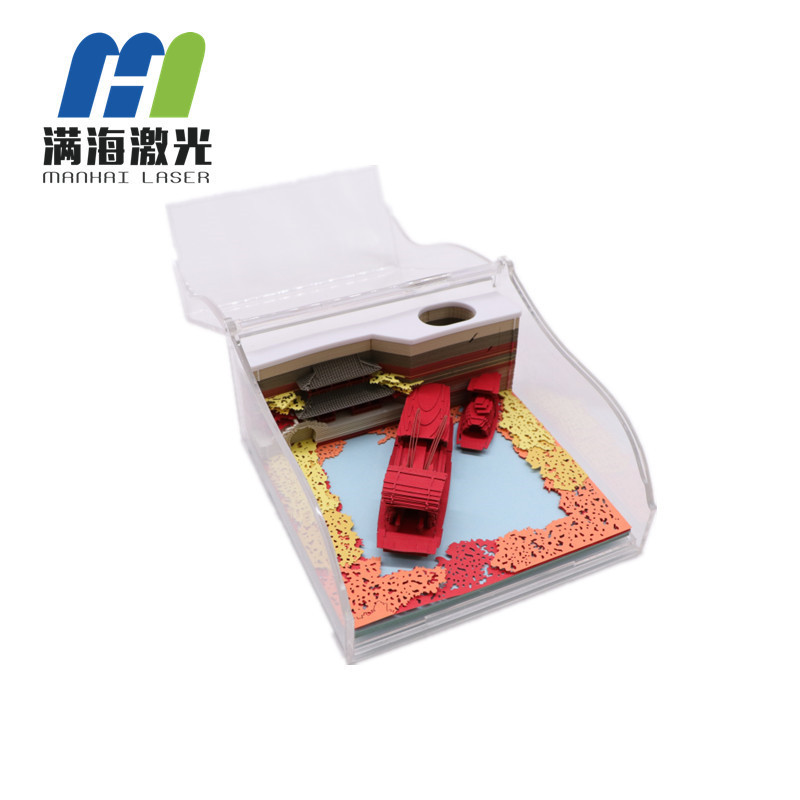 南湖紅船立体便箋紙赤色文創礼品3d立体便箋本紙彫刻ビジネス礼品付箋|undefined