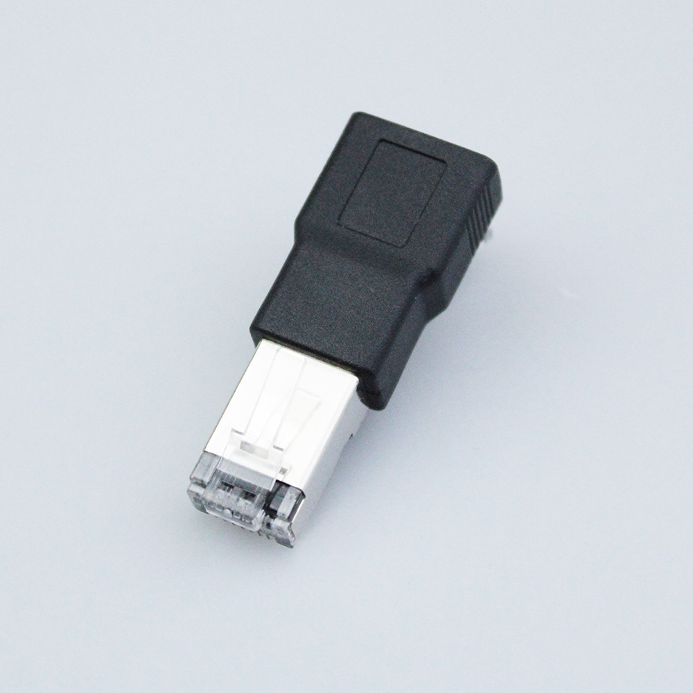 工厂RJ45水晶头转USB母转接头网线口转USB接头USB对RJ45水晶头