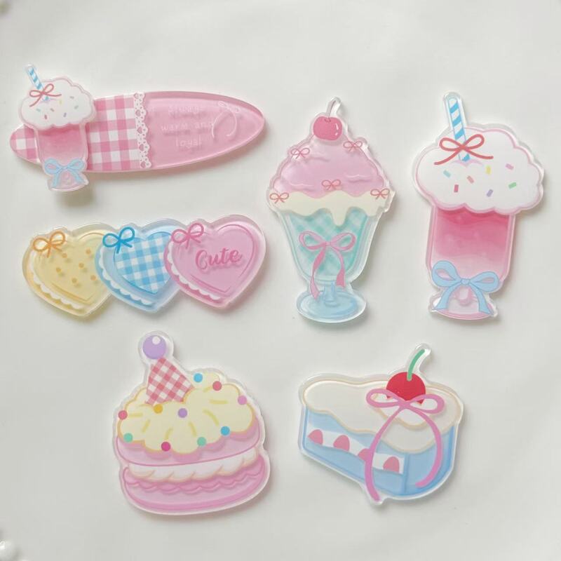 New Cake Drink Cup Acrylic Accessories DIY Headwear Handmade Materials Mobile Phone Case Patch Shoe Flower Decoration Batch