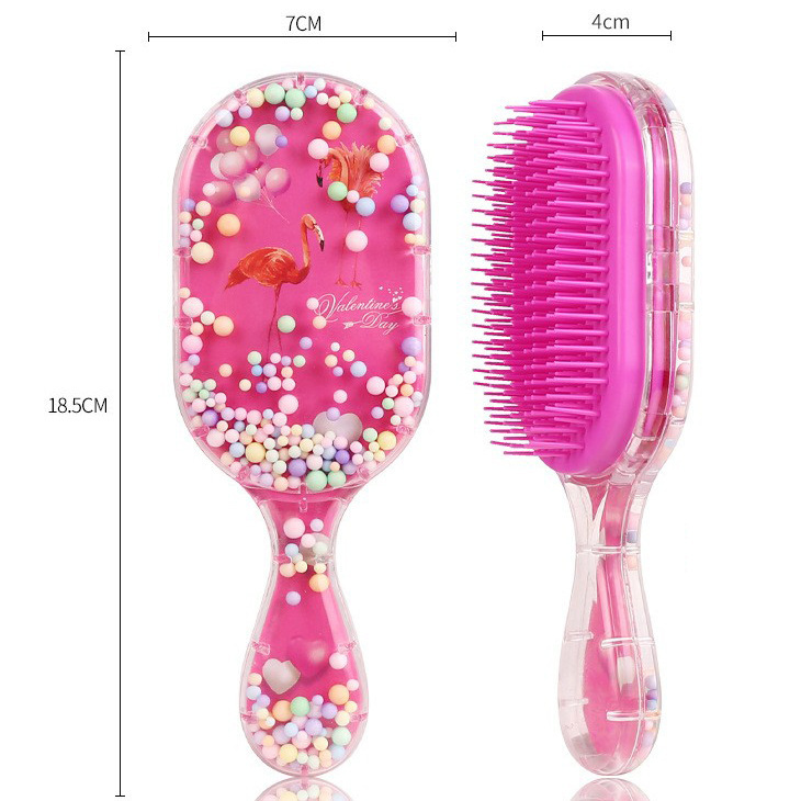 Pein de dibujos animados transfronterizos personalizados cuadrados portátiles impresión transparente arco iris masaje fluido bolsa de aire estudiante