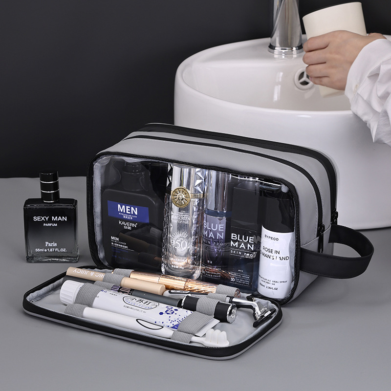 Bolsa de lavado para hombre, bolsa de cosméticos de almacenamiento 2024, nueva bolsa de lavado de viaje de negocios deportiva portátil de gran capacidad