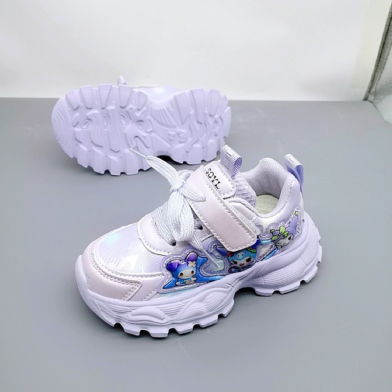 23-32 Pato de tamaño de cuero infantil 2025 nuevo zapato de zapato de botón giratorio para niños de tamaño medio y grande