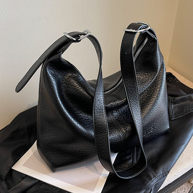 Shengmi Large Capacity For Women New Versatile Simple Casual Shoulder Bag Dog Tooth Designer Pattern Tote_voghion.com