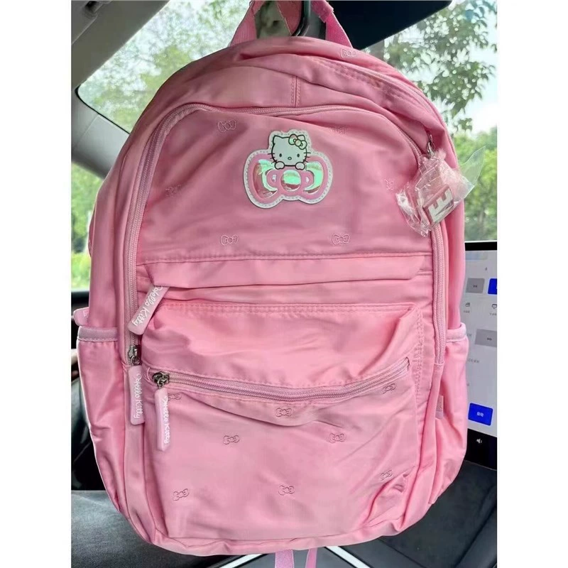 Hello Kitty, мятный рюкзак, сумка, для подростков, для учащихся