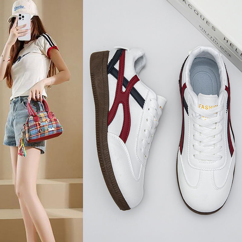 2026 new women's white sneakers, fashionable and versatile, suitable for commuting, non-slip, durable, and designed in a "Maillard" style 2026 new women's white sneakers, fashionable and versatile, suitable for commuting, non-slip, durable, and designed in a "Maillard" style