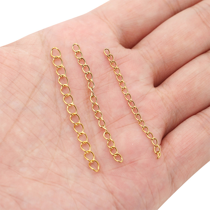 DIY Jewelry Accessories Classification cable chain Chain Type 50 Pieces Per Pack Quantity 50 Pieces Per Pack 304 Stainless Steel Cable Chain Jewelry Accessories